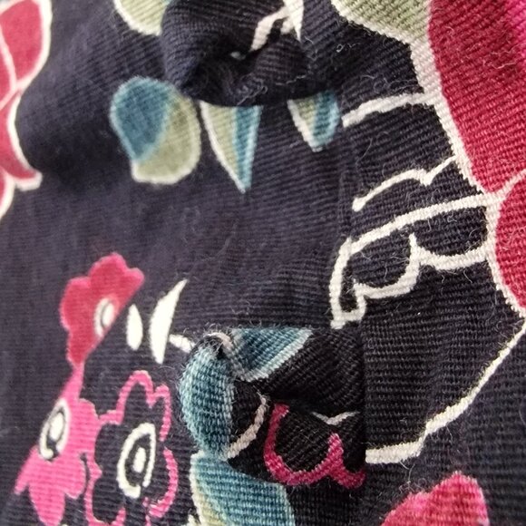 Floral Cotton A-Line Halter Dress Size L - Picture 3 of 8